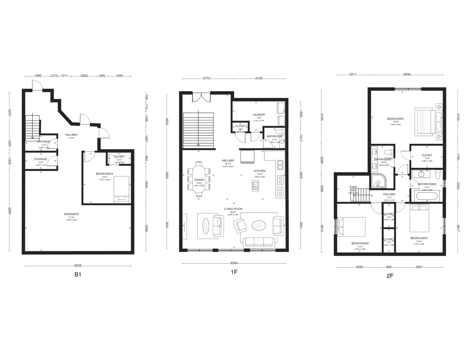 Floor Plan - All Levels
